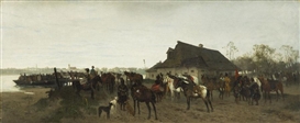 ARMY CROSSING by Józef Brandt